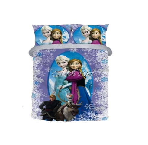 3D Детско спално бельо  - Леденото кралство